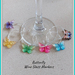 Wine Glass Markers BUTTERFLIES COLLECTION _Holiday Drink Markers (6 pcs)