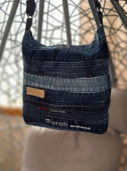 Repurposed Denim Shoulder Bag