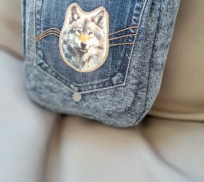 Stunning Denim Shoulder / Messenger Bag