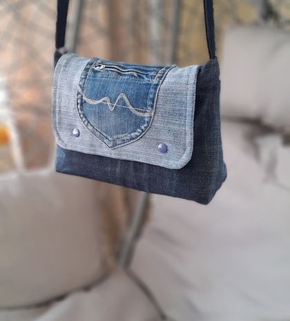 Beautiful Denim Shoulder / Messenger Bag