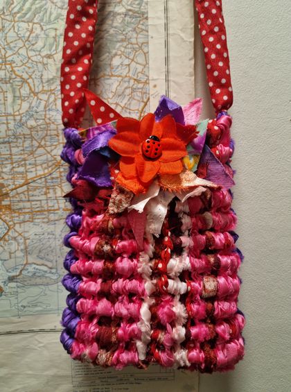 Polka Pinky Tapestry Handbag  