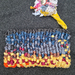 Pixellated Sunset Zipped Tapestry Purse 