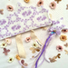 Fabric crown and wand set - Purple Rose