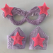 Superhero mask and cuff set - pastel purple