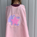 Superhero cape - pink star