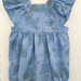 Romper 12-18 months - retro blue flower