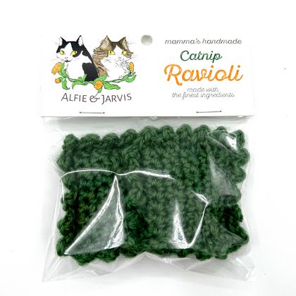 Catnip Ravioli Cat Toy - Spinach