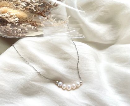 Freshwater Pearl Smile Necklace