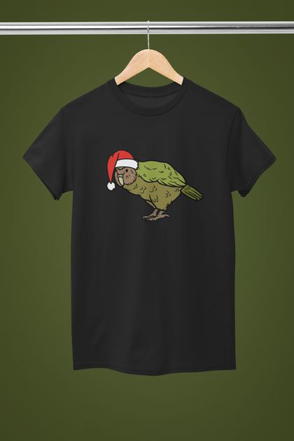 NZ Kakapo Christmas T-shirt - Unisex S-3XL