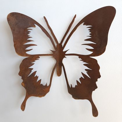 Large Butterfly - Corten Garden Art