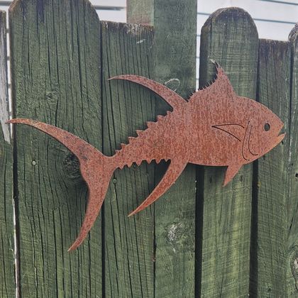 Corten Tuna - Garden art