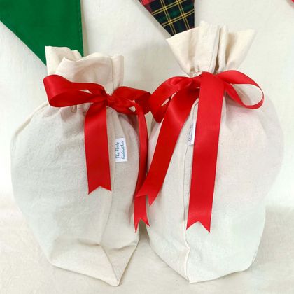 Calico Reusable Gift Bags - Small + Medium