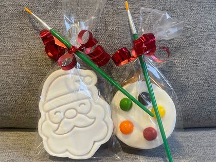 Paint Your Own Santa cookie - individual PYO pack
