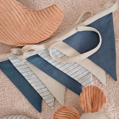 Bunting -Denim/stripe