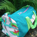 Small Duffle Bag Teal Macaw