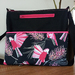 Hipster Crossbody Bag Black and Pink