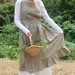 Sage Green Linen Pinafore Apron Dress