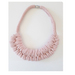 LUSH LULU chunky rope necklace - pale pink or lilac