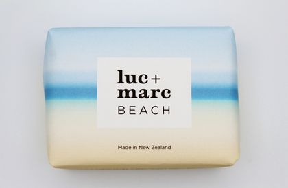 Beach Sunrise Luxury Hand + Body Soap with Frangipani + Lime