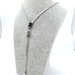 Zip Necklace Silver with Pewter Charm 