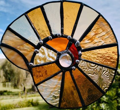 Stained glass Ammonite