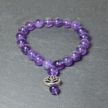 Amethyst Worry Bead Bracelet