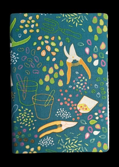 Fabric Covered Notebook Journal - Garden Lover