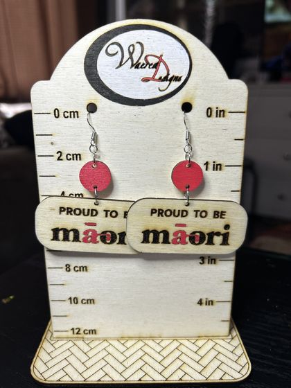Earrings: Proud to be Māori earrings
