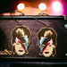 Earrings: David Bowie in 3mm plywood