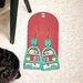 Earrings: Sleeping cat on bookshelf MED