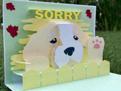 Dog Pop-up Greeting Card [SORRY]