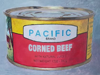 Corned beef can (Pisupo) - Original acrylic painting