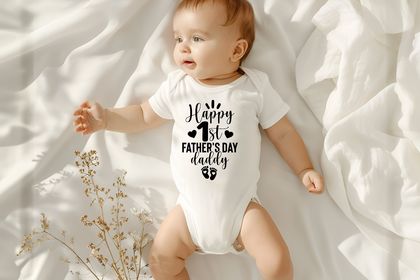 Baby Onesie / Baby Bodysuit / Baby Vest – All sizes – 1st Father's Day