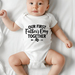 Baby Onesie / Baby Bodysuit / Baby Vest – All sizes – 1st Father's Day Together!