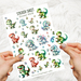 Sticker Sheet - Dinosaurs - Printed - Sheet of 19