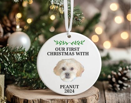 Personalised Keepsake Pet 1st Christmas Gift, Dog First Christmas Ornament, Cat First Christmas Decoration