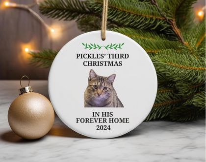 Personalised Keepsake Pet Christmas Gift, Dog Christmas Ornament, Cat Christmas Decoration