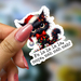 Fa la la la la - Grumpy Cat at Christmas - Die-cut vinyl sticker - 4-5cm - Gift, Kindle Sticker