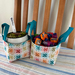 Mini baskets, turquoise 