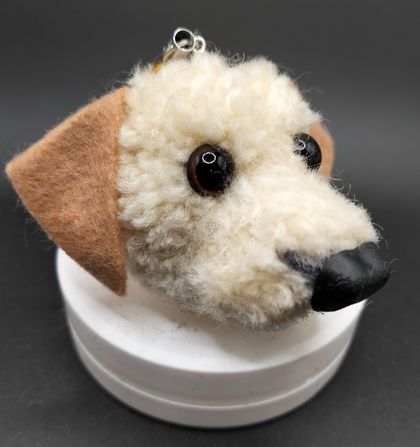 Pompom strap Labrador Retriever  Yellow D24a