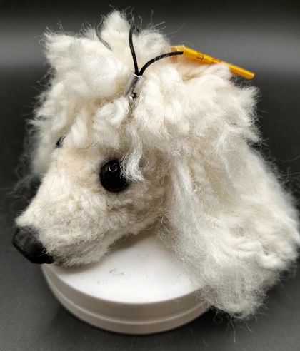 Pompom strap Poodle White D30a