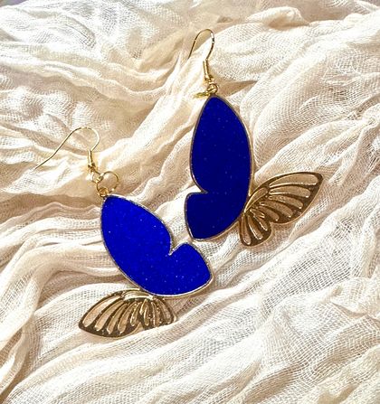 Gold Butterfly Earrings 