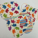 Burp cloth and bib set with gift bag