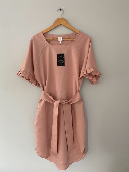 Maximus Dress -Linen/Cotton- Marshmellow