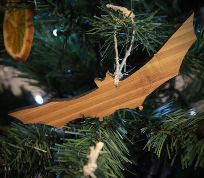 EcoChristmas Bat Bamboo Tree Decoration