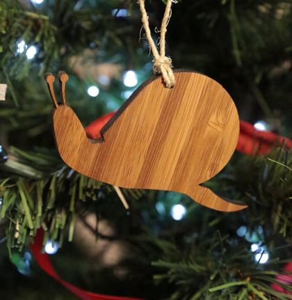 EcoChristmas Snail Bamboo Tree Decoration