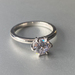 S O L I T A I R E Sterling Silver and CZ Solitaire Ring