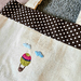 Hand Embroidered Hot Air Balloon Tote Bag