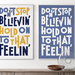 Song Lyrics Print "Don't stop believin"