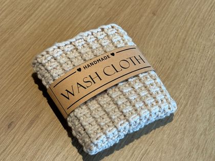 Wash Cloth in Cream Colour